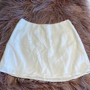 Linen mini skirt